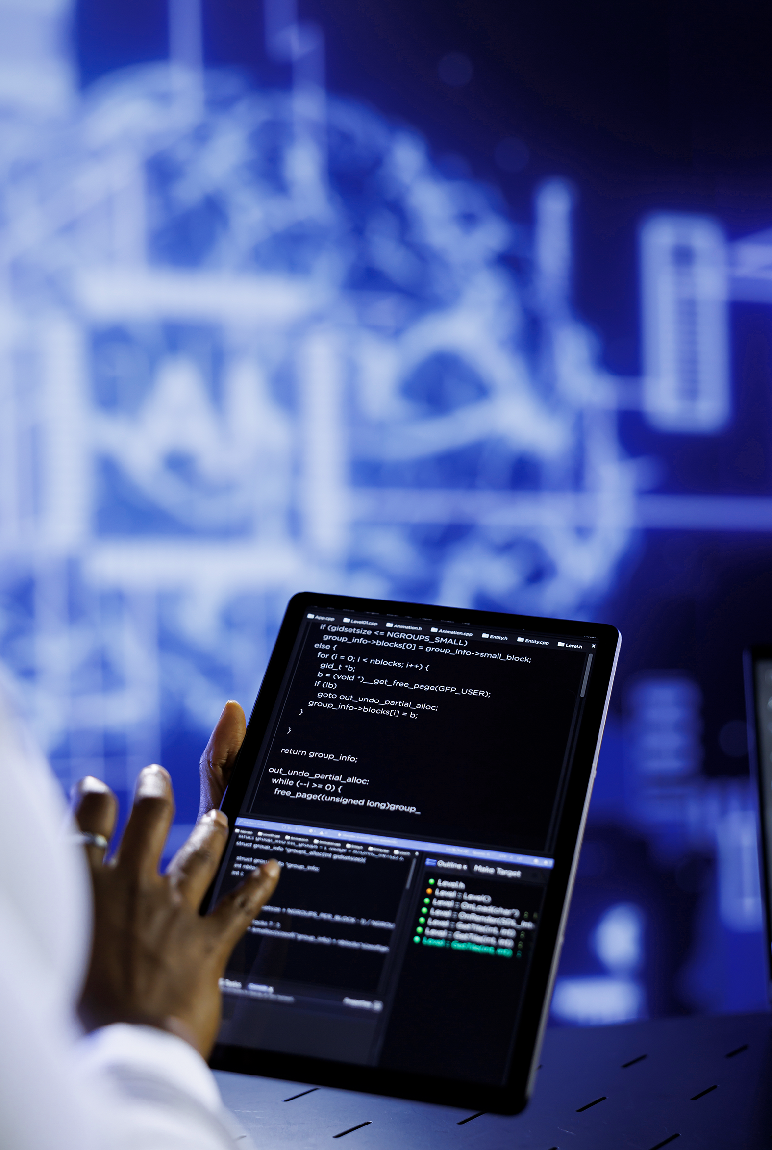 AI assistant helping a business professional