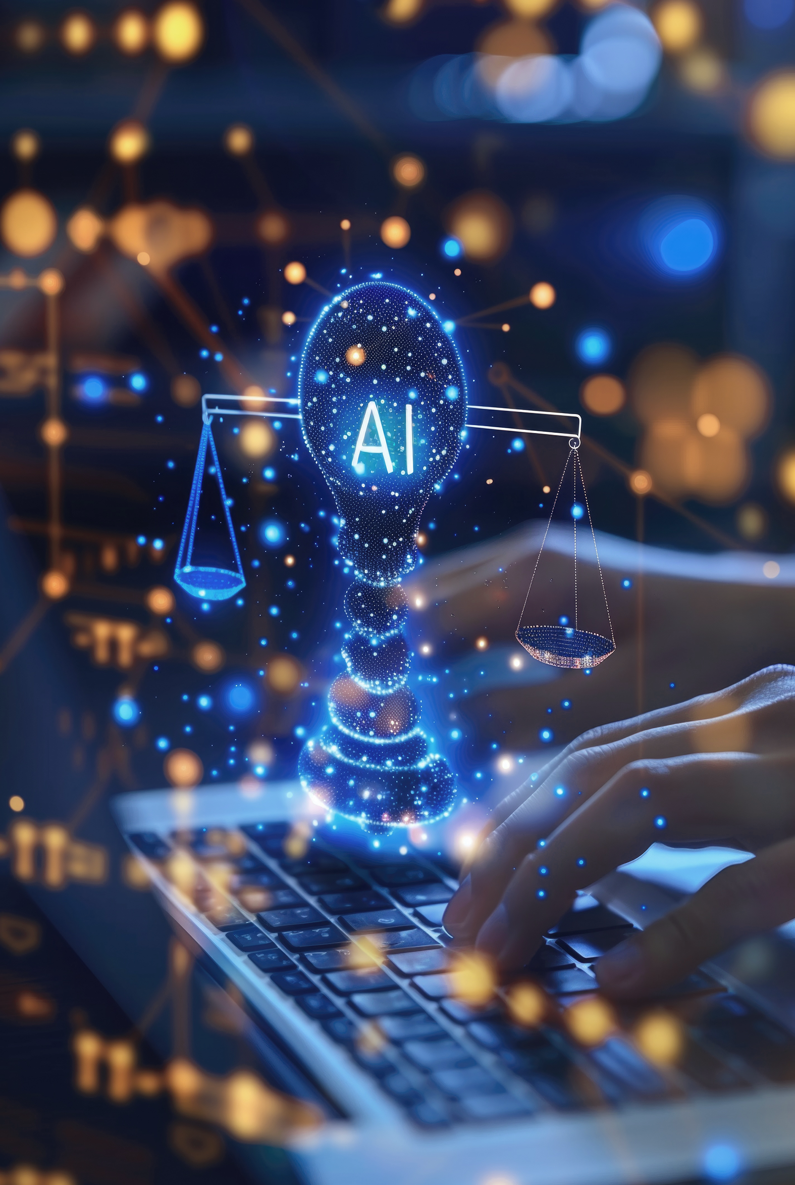 AI assistant helping a business professional